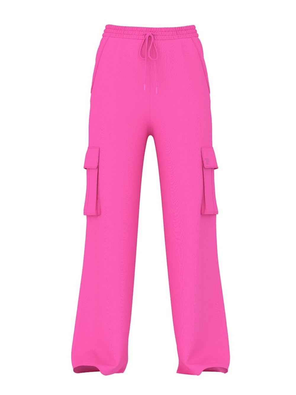 VS PINK CAMPUS FLEECE WIDE LEG CARGO SWEATPANTS LARGE NIP - Picture 4 of 7